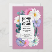 Spring Floral Zuhause Sweet Zuhause Housewarming P Einladung (Vorderseite)