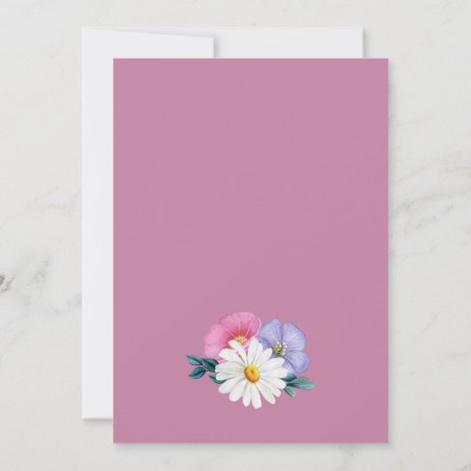 Spring Floral Zuhause Sweet Zuhause Housewarming P Einladung (Rückseite)