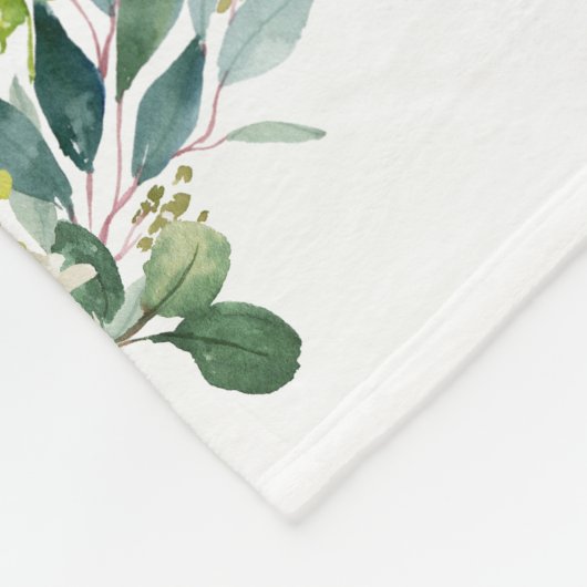 Spring Florals Baby Milestone Blanken Fleecedecke (Ecke)