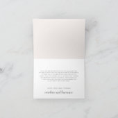 Spring Florals Blush | Geflochtene Hochzeit Vielen Dankeskarte (Innenseite)