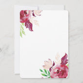 Spring Florals | Einladung (Rückseite)