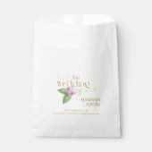Spring Florals Elegante Typografie Wedding Cake Geschenktütchen (Vorderseite)