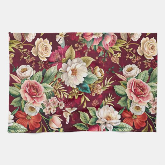 Spring Florals  Geschirrtuch (Horizontal)