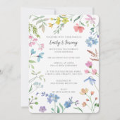 Spring Florals Hochzeitseinladung Einladung (Vorderseite)