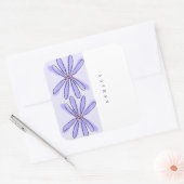 Spring Florals Lavender Lila Quadratischer Aufkleber (Umschlag)