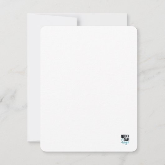 Spring Florals Mitteilungskarte (Rückseite)