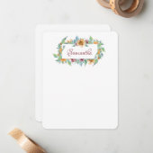 Spring Florals Mitteilungskarte (Vorderseite/Rückseite Beispiel)