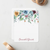 Spring Florals Mitteilungskarte (Vorderseite/Rückseite Beispiel)