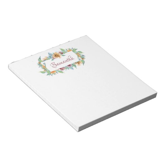 Spring Florals Notizblock (angewinkelt)