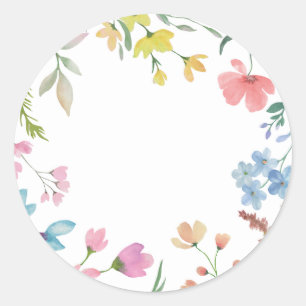 Spring Florals Umschlag Stickers