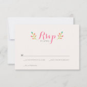 Spring Florals Wedding RSVP Card Karte (Vorderseite)