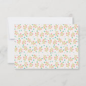 Spring Florals Wedding RSVP Card Karte (Rückseite)