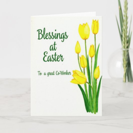 Spring Flower Festive Card Karte (Vorderseite)