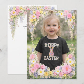 Spring Flower Happy Easter Personalized Photo Einladung