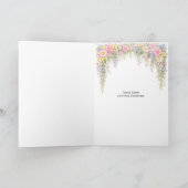 Spring Flower Happy Easter Personalized Photo Karte (Innenseite)