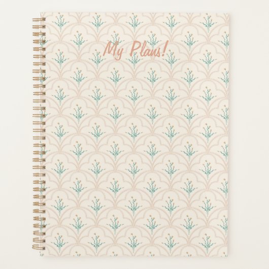 Spring flower pattern Planner Planer (Vorderseite)