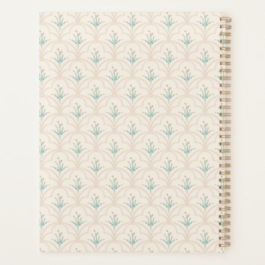 Spring flower pattern Planner Planer (Rückseite)