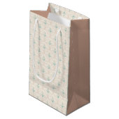 Spring flower pattern small gift bag kleine geschenktüte (Vorderseite Schrägansicht)