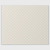 Spring flower pattern Wrapping Paper Geschenkpapier (Flach)