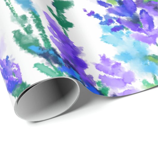 Spring Flowers and Bees Wrapping Paper Geschenkpapier (Rolleneckpunkt)