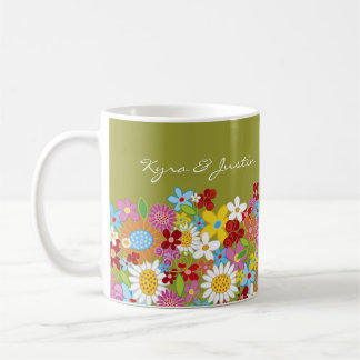 Spring Flowers Announcement / Gift / Favors Mug Kaffeetasse