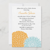 Spring Flowers Babydusche Einladung (Vorderseite)