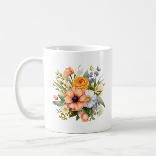 Spring Flowers Bouquet Clipart-92390 Kaffeetasse (Links)