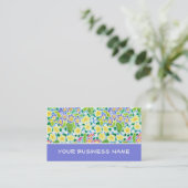 Spring Flowers Business Card Visitenkarte (Stehend Vorderseite)
