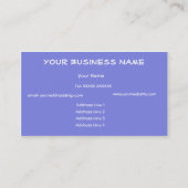 Spring Flowers Business Card Visitenkarte (Rückseite)