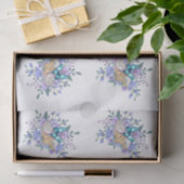 Spring Flowers, Butterflies & Sea Shells Decoupage Seidenpapier (Geschenk)