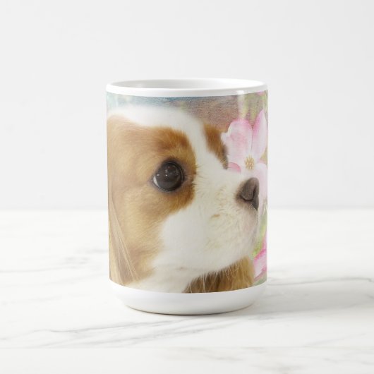 Spring Flowers Cavalier King Charles Spaniel Tasse (Mittel)
