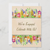 Spring Flowers Engagement Party Einladung (Vorderseite)