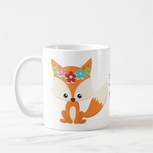 Spring Flowers Fox Foxy Lady Kaffeetasse (Links)