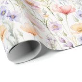 Spring Flowers Garden Gift Wrapping Paper Nature Geschenkpapier (Rolleneckpunkt)