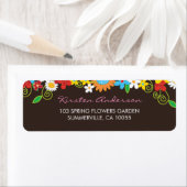 Spring Flowers Garden Wedding Address Labels (Insitu)
