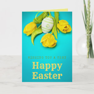 Spring Flowers Happy Oaster Card Dankeskarte