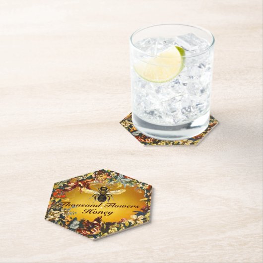 SPRING FLOWERS HONEY BEE / BEEKEEPER BEEKEEPING UNTERSETZER (Vor Ort)