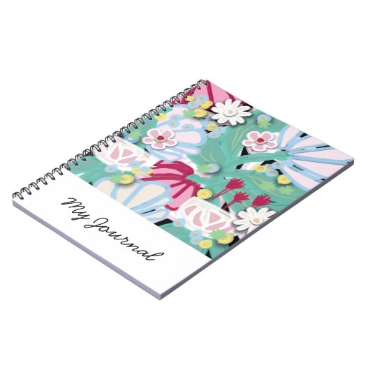 Spring Flowers Journal Notizblock (Linke Seite)