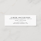 Spring Flowers Mini Business Card Mini Visitenkarte (Rückseite)