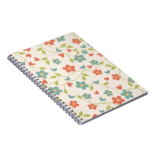 Spring Flowers Notebook Notizblock (Rechte Seite)