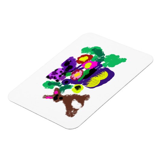 Spring flowers Rabbit joy Magnet (Linke Seite)