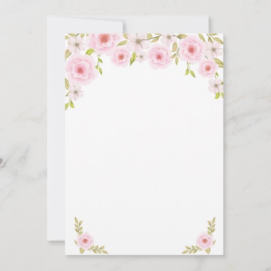 Spring Flowers RN Nurse Graduation Party Einladung (Rückseite)