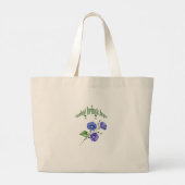 "Spring Flowers Tasche" Jumbo Stoffbeutel (Rückseite)