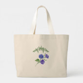 "Spring Flowers Tasche" Jumbo Stoffbeutel (Rückseite)