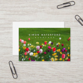 Spring Flowers UK & Euro Business Card Visitenkarte
