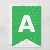 Spring Flowers Whimsical Garden DIY Bunting Banner (Rückseite)