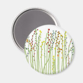 "SPRING FLOWERS" White Collection Magnet (Vorderseite/Rückseite)