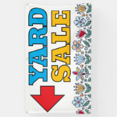 Spring Flowers Yard Sale Banner (Vertikal)