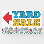 Spring Flowers Yard Sale Banner (Horizontal)