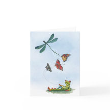 Spring Flying Greetings Card